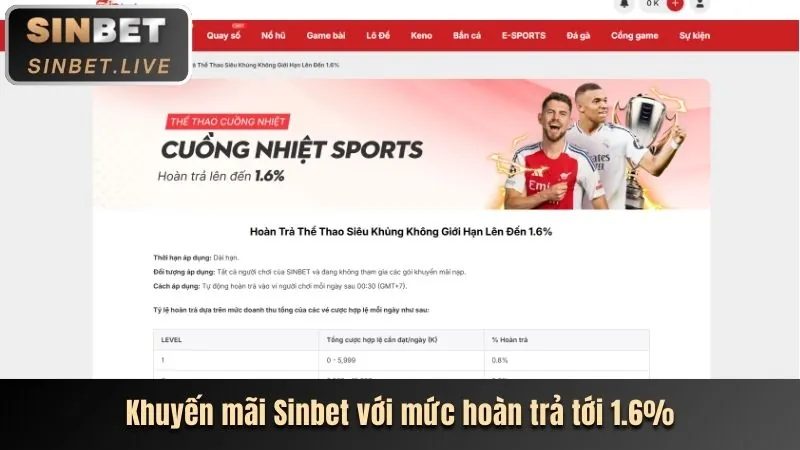 Giao diện người dùng thân thiện của VZ999 Chính Thức